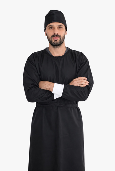 Bata impermeable NEGRA
