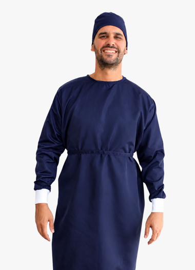 Bata impermeable AZUL MARINO
