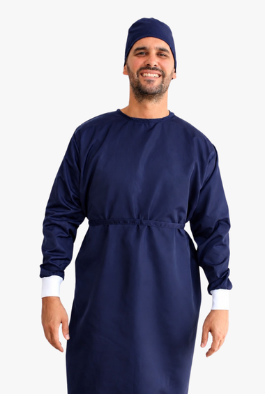 Bata impermeable AZUL MARINO