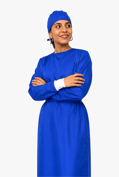 Bata impermeable AZUL REY
