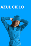 Bata antifluido AZUL CIELO