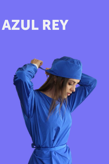 Bata impermeable AZUL REY