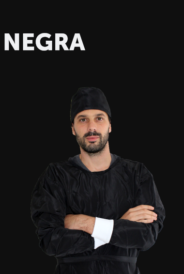 Bata impermeable NEGRA