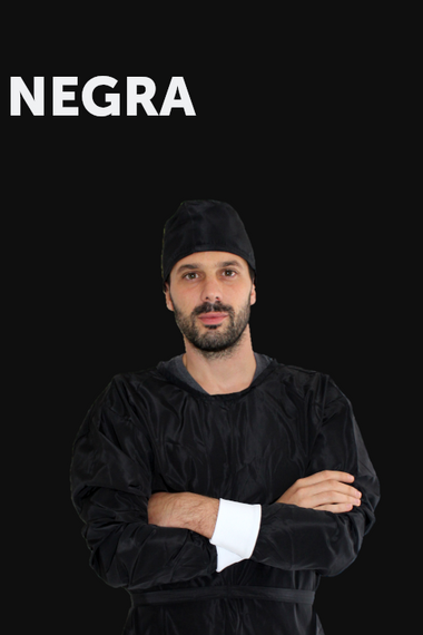 Bata impermeable NEGRA